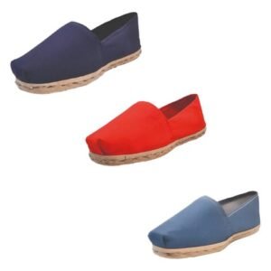 Tripack Alpargata Azul Marino, Rojo Y Mezclilla