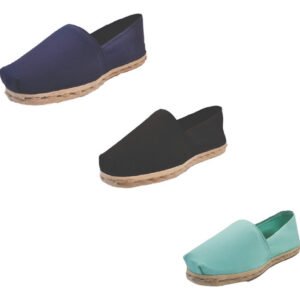 Tripack Alpargata Azul Marino, Negro Y Turquesa