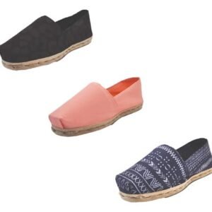 Tripack Alpargata Anim Prin Ng, Coral Y Azul Étnico