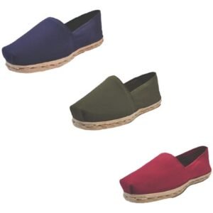Tripack Alpargata Azul Marino, Verde Militar Y Burdeo