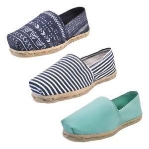 Tripack Alpargata Ray Azu/blan, Turquesa Y Azul Étnico