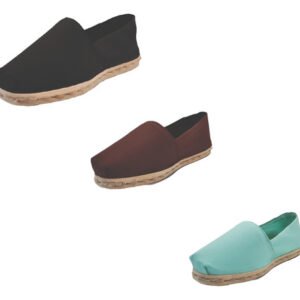 Tripack Alpargata Negro, Café Y Turquesa