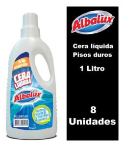 Caja 8 Cera Liquida Para Pisos Duros 1 Litro C/u