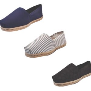 Tripack Alpargata Azul Marino, Ray Gris/blan Y Animal Pr Neg