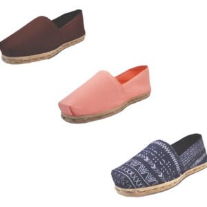 Tripack Alpargata Café, Coral Y Azul Étnico