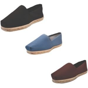 Tripack Alpargata Negro, Mezclilla Y Café