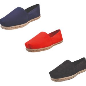 Tripack Alpargata Azul Marino, Rojo Y Animal Print Negro