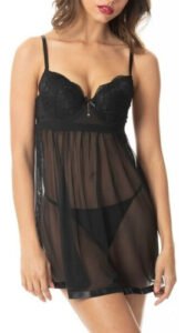 Babydoll Mujer  Lady Genny K-757 Encaje Con Soft