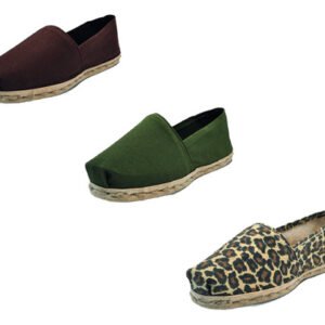 Tripack Alpargata Café, Verde Militar Y Anim Prin