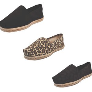 Tripack Alpargata Negro, Animal Print Y Animal Print Negro