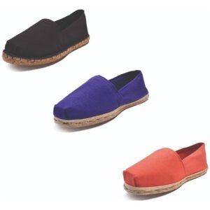 Tripack Alpargata Negro Goma, Morado Y Terracota