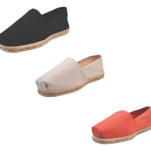 Tripack Alpargata Negro, Crudo Y Terracota