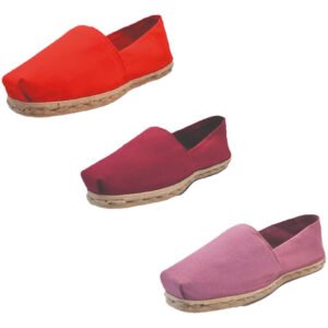 Tripack Alpargata Rojo, Burdeo Y Jacarandá