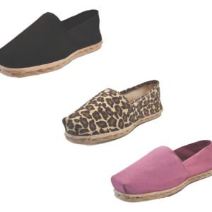 Tripack Alpargata Negro, Animal Print Y Jacarandá