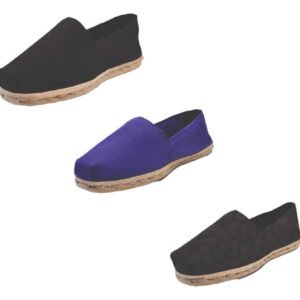 Tripack Alpargata Negro, Morado Y Animal Print Negro