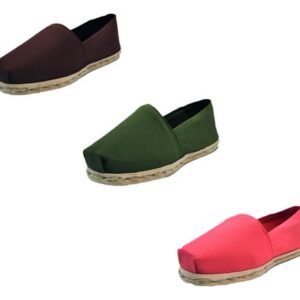 Tripack Alpargata Café, Verde Militar Y Terracota