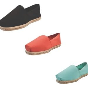 Tripack Alpargata Negro, Terracota Y Turquesa