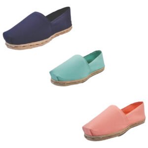 Tripack Alpargata Azul Marino, Turquesa Y Coral