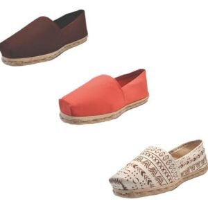 Tripack Alpargata Café, Terracota Y Crudo Étnico