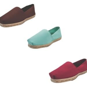 Tripack Alpargata Café, Turquesa Y Burdeo