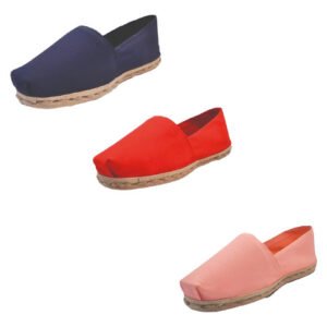 Tripack Alpargata Azul Marino, Rojo Y Coral