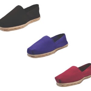 Tripack Alpargata Negro, Morado Y Burdeo