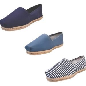 Tripack Alpargata Azul Marino, Mezclilla Y Ray Azul/blanco