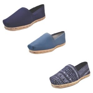 Tripack Alpargata Azul Marino, Mezclilla Y Azul Étnico