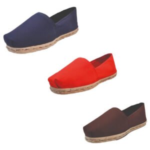 Tripack Alpargata Azul Marino, Rojo Y Café