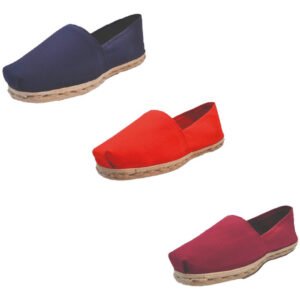 Tripack Alpargata Azul Marino, Rojo Y Burdeo