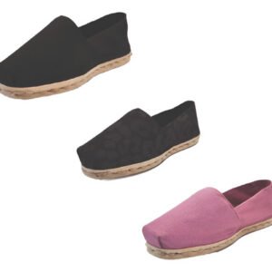 Tripack Alpargata Negro, Animal Print Negro Y Jacarandá