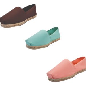 Tripack Alpargata Café, Turquesa Y Coral