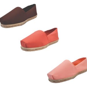 Tripack Alpargata Café, Terracota Y Coral