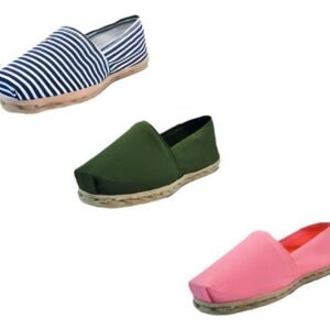 Tripack Alpargata Ray Azu/blan, Verde Militar Y Coral