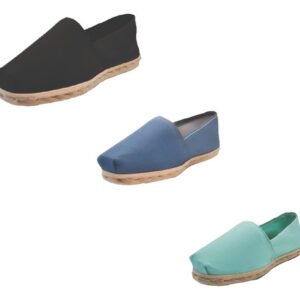 Tripack Alpargata Negro, Mezclilla Y Turquesa