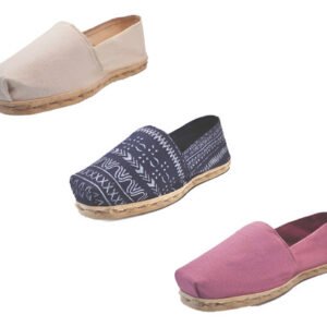 Tripack Alpargata Crudo, Azul Étnico Y Jacarandá