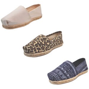 Tripack Alpargata Crudo, Anim Prin Y Azul Étnico