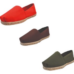 Tripack Alpargata Rojo, Café Y Verde Militar