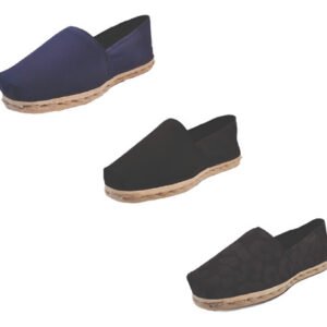 Tripack Alpargata Azul Marino, Negro Y Animal Print Negro