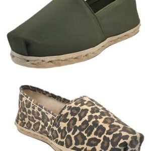 Pack Alpargata Verde Militar - Animal Print
