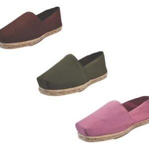 Tripack Alpargata Café, Verde Militar Y Jacarandá