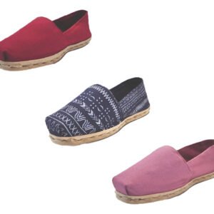 Tripack Alpargata Burdeo, Azul Étnico Y Jacarandá