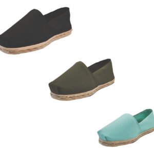 Tripack Alpargata Negro, Verde Militar Y Turquesa