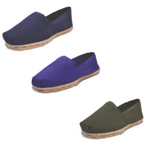 Tripack Alpargata Azul Marino, Morado Y Verde Militar