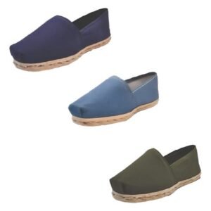 Tripack Alpargata Azul Marino, Mezclilla Y Verde Militar