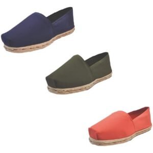 Tripack Alpargata Azul Marino, Verde Militar Y Terracota