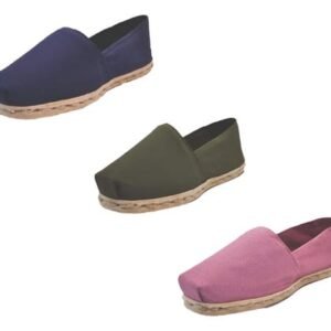 Tripack Alpargata Azul Marino, Verde Militar Y Jacarandá