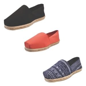 Tripack Alpargata Negro, Terracota Y Azul Étnico