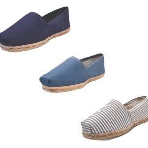 Tripack Alpargata Azul Marino, Mezclilla Y Ray Gris/blanco