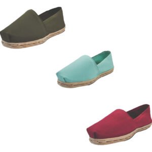 Tripack Alpargata Verde Militar, Turquesa Y Burdeo
